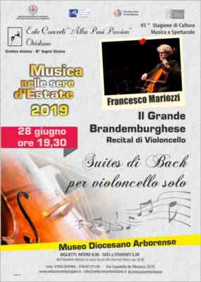 Bach e le suites per violoncello solo: francesco mariozzi